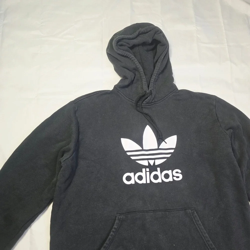 Adidas Men's Originals Hoodie XL Black Long Sleeve Pullover Sweatshirt K44